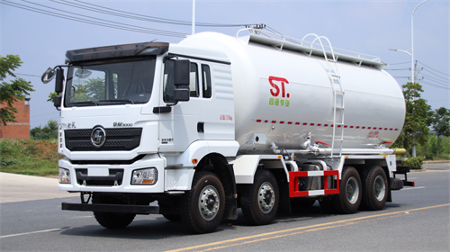 陝汽德龍M3000前四後八粉粒物料運輸車