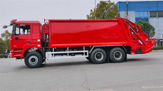 出口型陝汽後雙橋20立方壓縮垃圾車