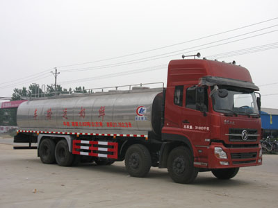 東風天龍前四後八32立方鮮奶運輸車