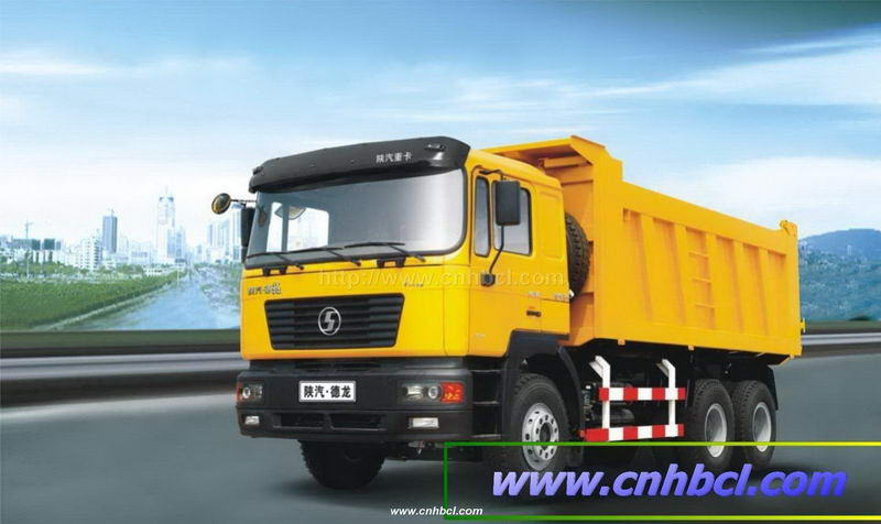 陝汽德龍後八輪自卸車