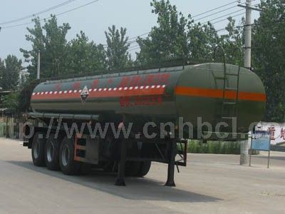 程力威牌CLW9400GFW型腐蝕性物品罐式運輸半挂車