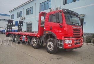 國五解放前四後八平闆運輸車 